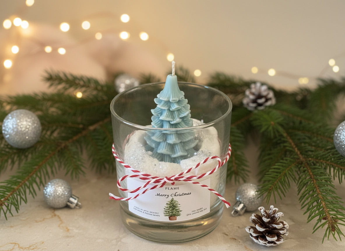 Merry Christmas - Tree in snow