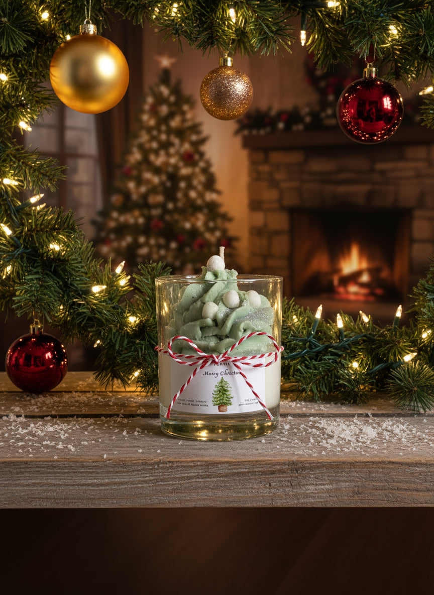 Merry Christmas - Frosted Tree