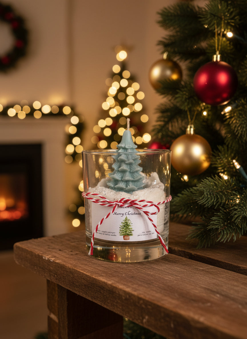 Merry Christmas - Tree in snow