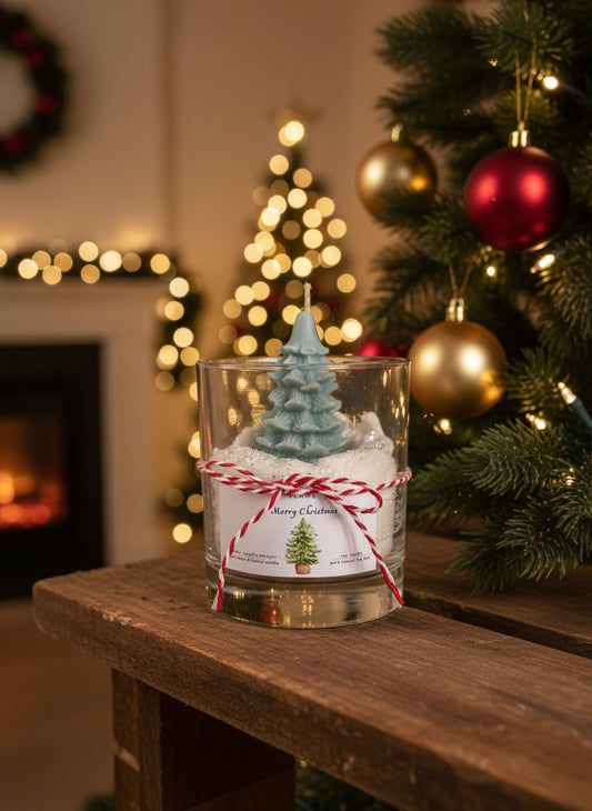 Merry Christmas - Tree in snow